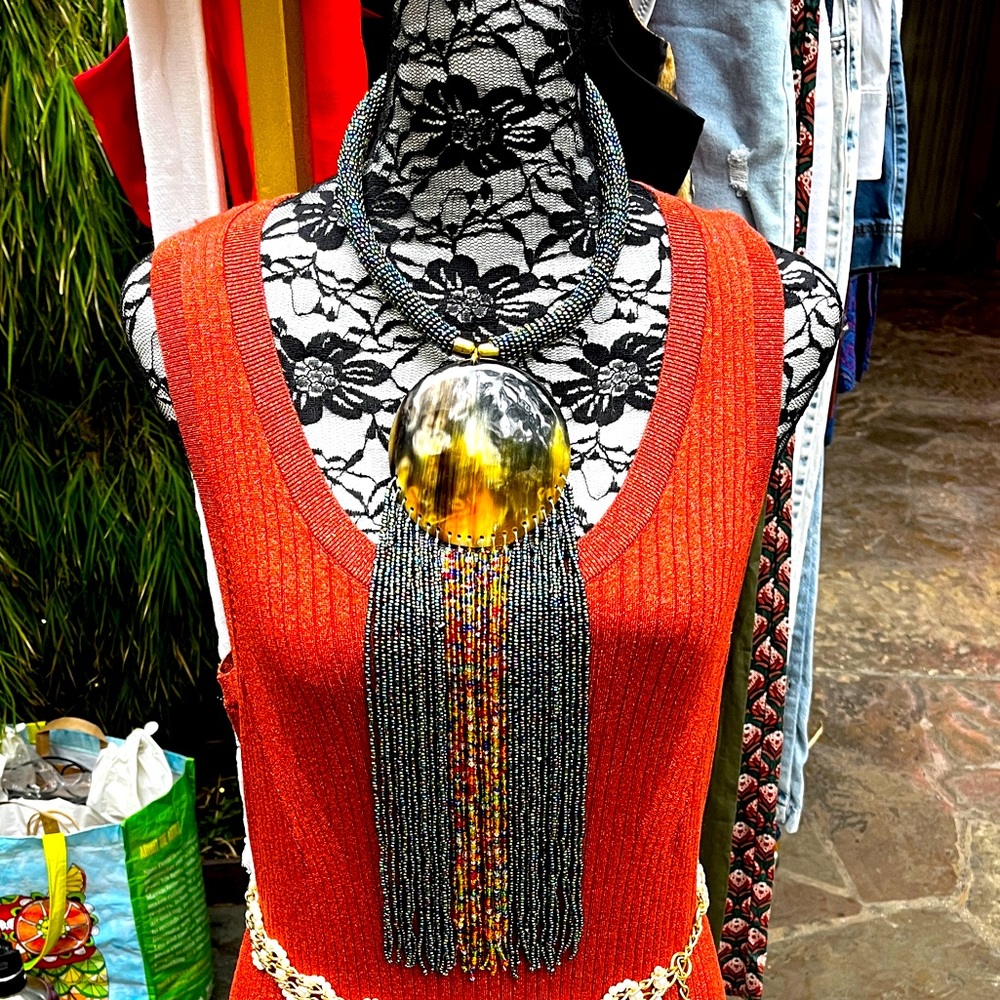 Handmade Statement Necklace from Africa